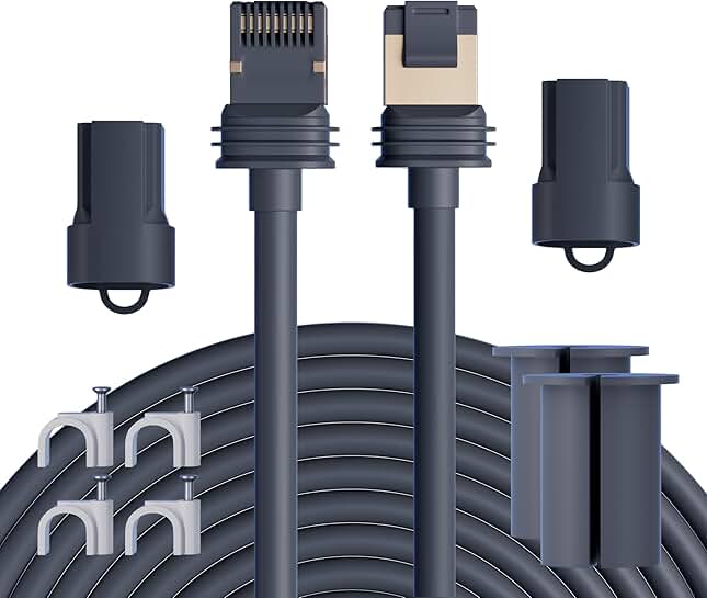 75FT Weatherproof Ethernet Extension Cable for Starlink Gen 3