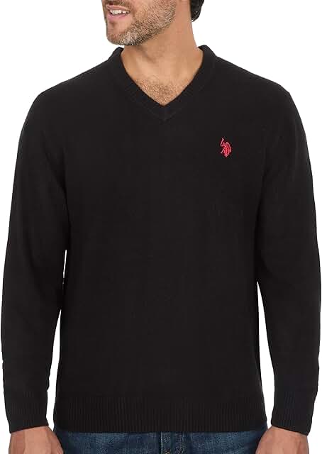 Men's Ultrasoft V-Neck Acrylic Sweater for Casual Wear