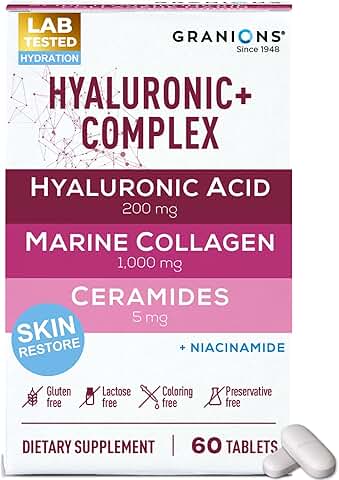 Hyaluronic Acid & Collagen Skin Hydration Tablets