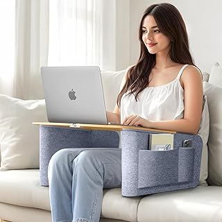 Lap desk with arm rests for comfortable use