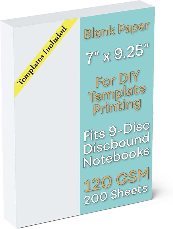 White 7x9.25 Inch Paper, 120 GSM, 200 Sheets