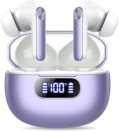 Wireless Bluetooth Earbuds with Noise Cancellation and 48H Playtime