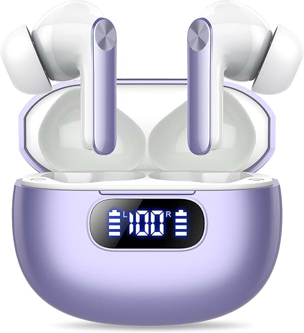 Wireless Bluetooth Earbuds with Noise Cancellation and 48H Playtime