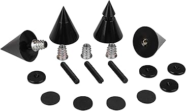 Set of four black speaker spikes