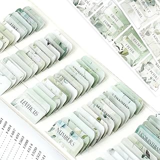 Large Print Laminated Bible Tabs with Index and Bookmark