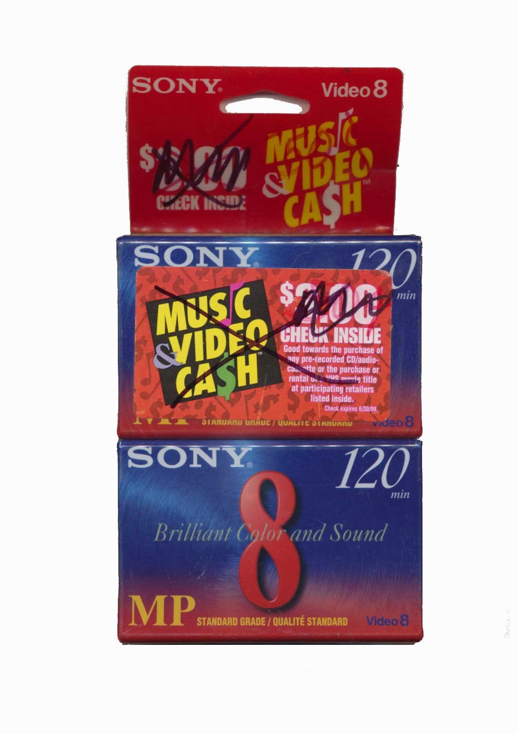 P6120MPR/2 Standard-Grade 8mm Metal Particle Videocassette