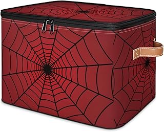 Red Spider Web Storage Basket for Bedroom and Kitchen