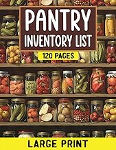 Pantry Inventory List and Food Tracker in Large Print