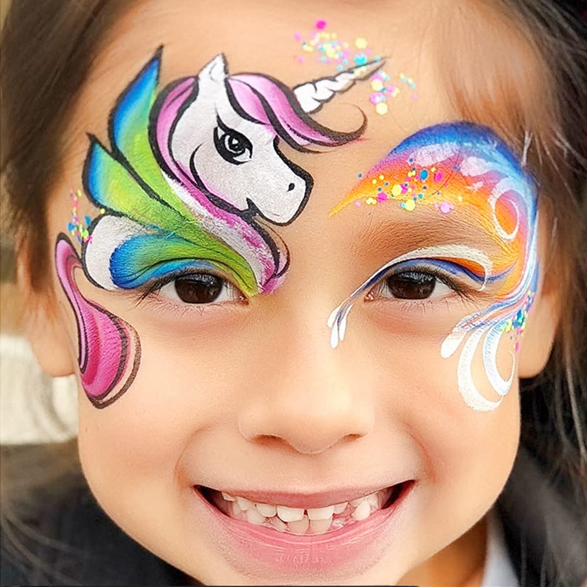 Rainbow Palette: 39 Shades Water Activated Face Painting Kit
