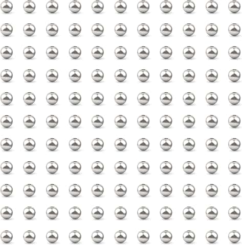50pcs 3mm Sterling Silver Beads for Jewelry Making