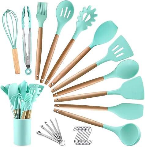 27-Piece Non-Stick Silicone Kitchen Utensil Set