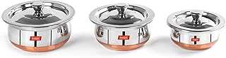 Stainless Steel Copper Bottom 3-Piece Cookware Set