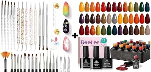 31-Piece Nail Art Brush and Dotting Tool Set