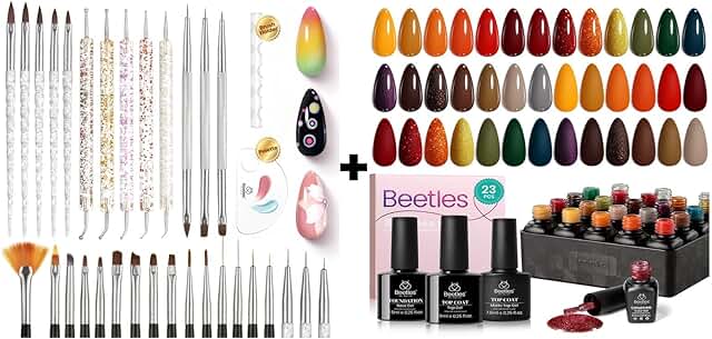 31-Piece Nail Art Brush and Dotting Tool Set