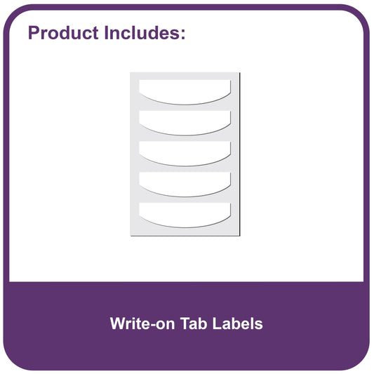 Mini 5-Tab Poly Index Dividers with Pockets