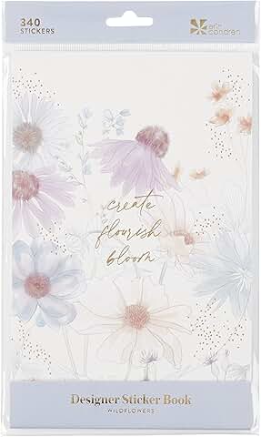 Wildflowers Sticker Book with 340 Colorful Stickers
