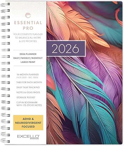 Daily, Weekly & Monthly Planner 2026, 8.5"x11"