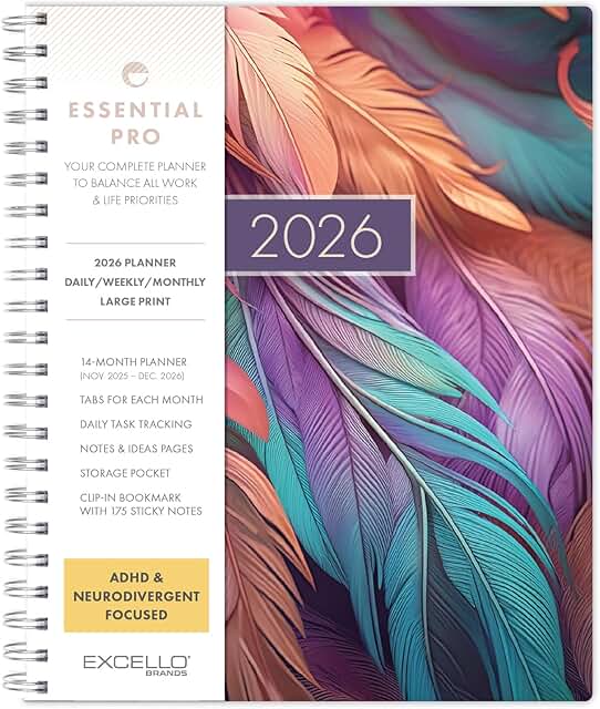 Daily, Weekly & Monthly Planner 2026, 8.5"x11"