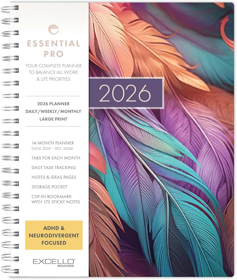 Daily, Weekly & Monthly Planner 2026, 8.5"x11"