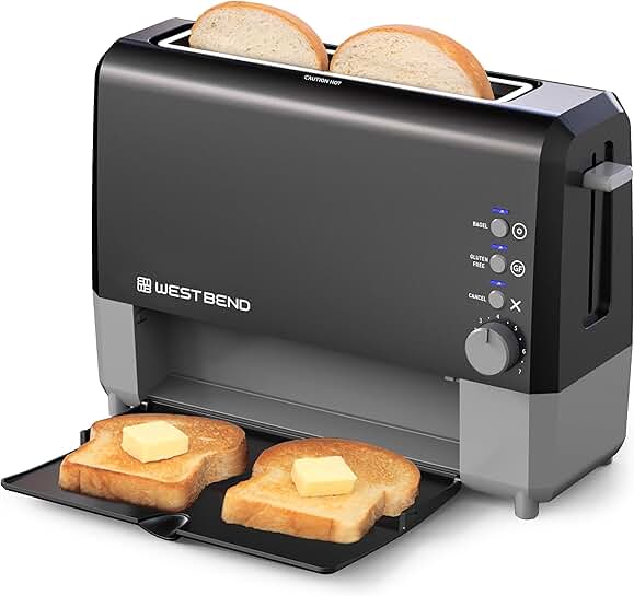 2-Slice Wide-Slot Toaster with Bagel and Gluten-Free Settings