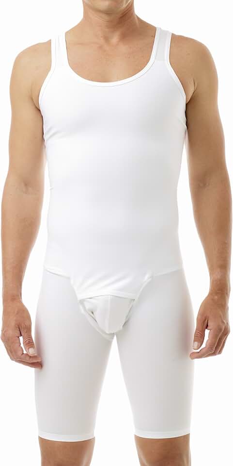 Men's Compression Bodysuit for Belly and Thigh Shaping