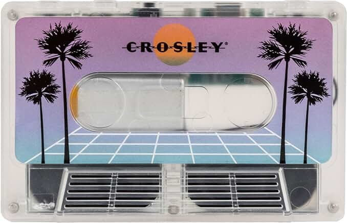Portable Bluetooth Speaker with Cassette Tape Design