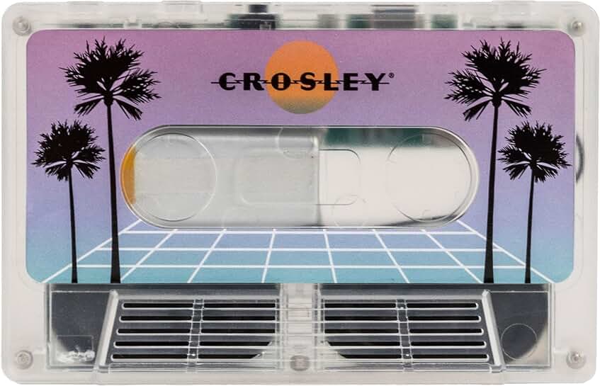 Portable Bluetooth Speaker with Cassette Tape Design