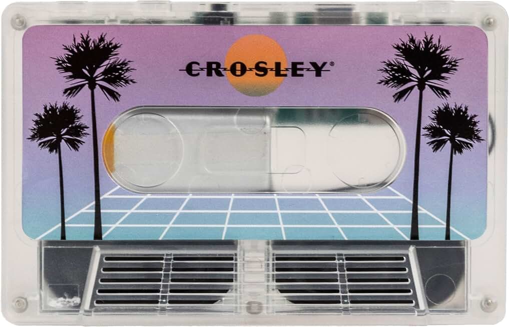 Portable Bluetooth Speaker with Cassette Tape Design