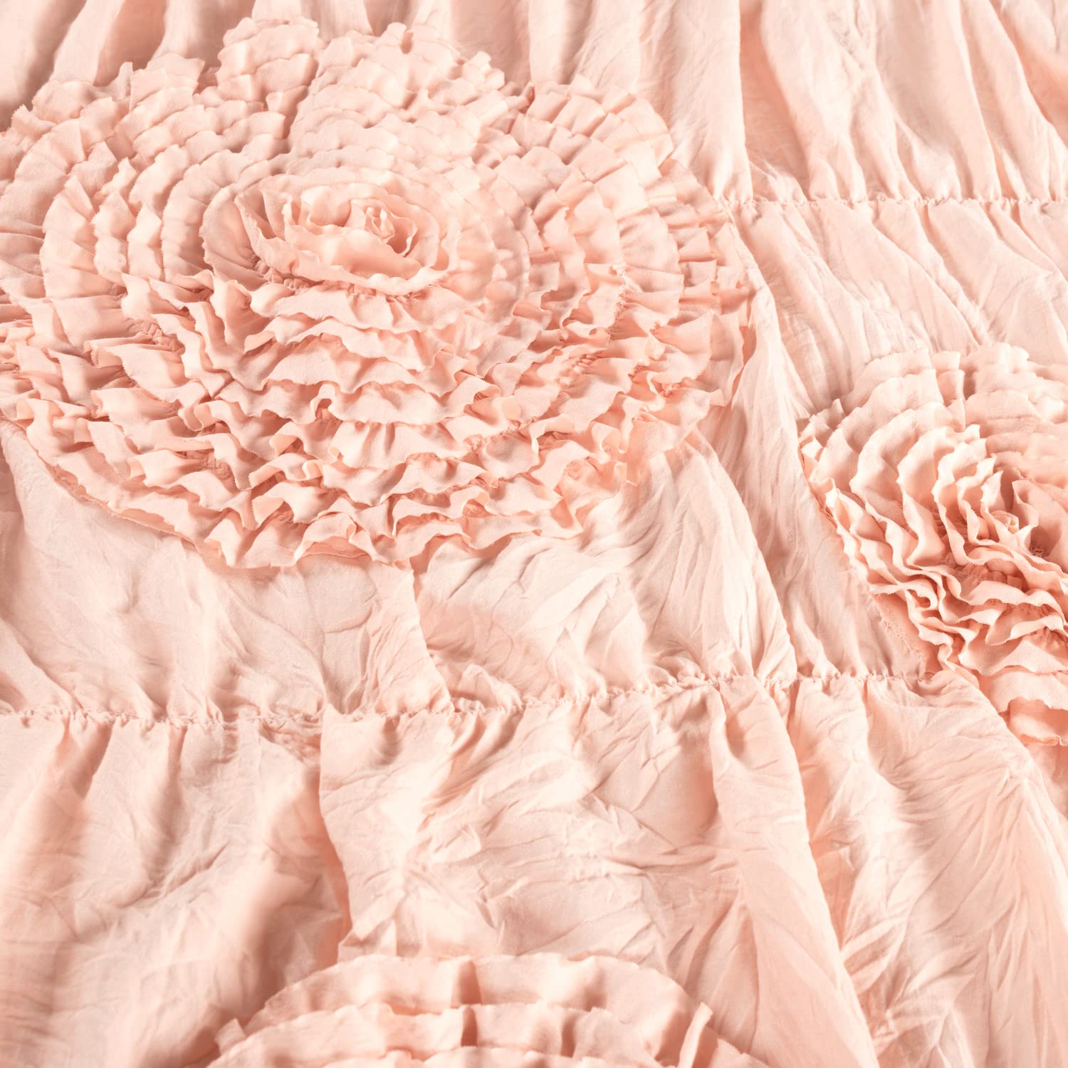 Serena Embellished Soft Baby/Toddler 3 Piece Bedding Set, 50" x 36", Blush
