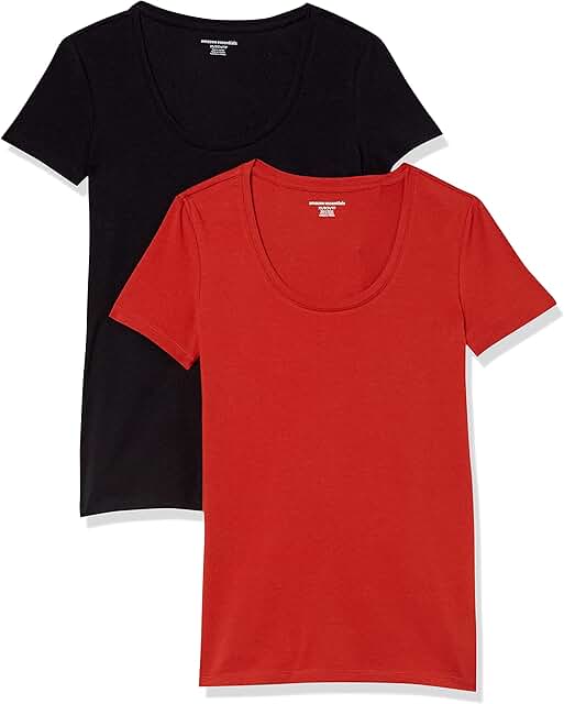 Women's Regular-Fit Short-Sleeve Scoop Neck T-Shirt