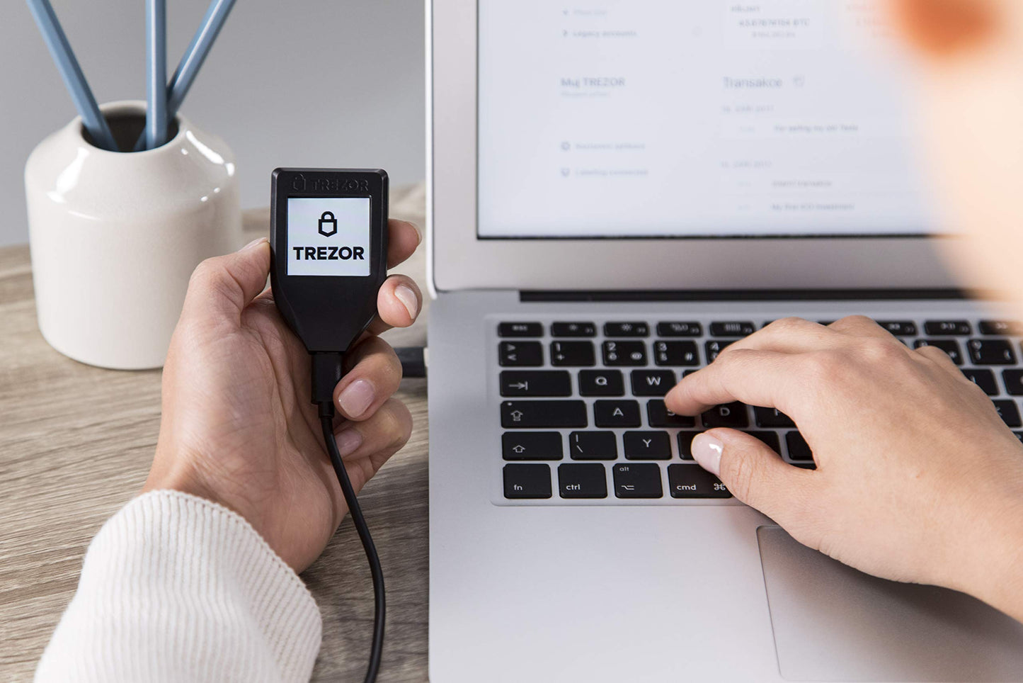 Model T - Next Generation Crypto Hardware Wallet with LCD Color Touchscreen and USB-C, Store your Bitcoin, Ethereum, ERC20 and more with Total Security