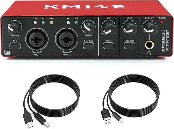 USB audio interface for guitarists, vocalists, and podcasters