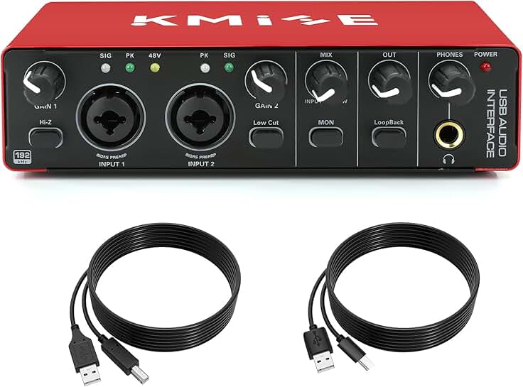 USB audio interface for guitarists, vocalists, and podcasters