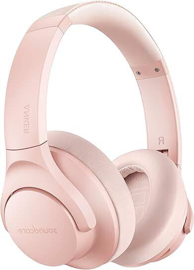 Wireless Over-Ear Noise Cancelling Headphones with 60H Playtime