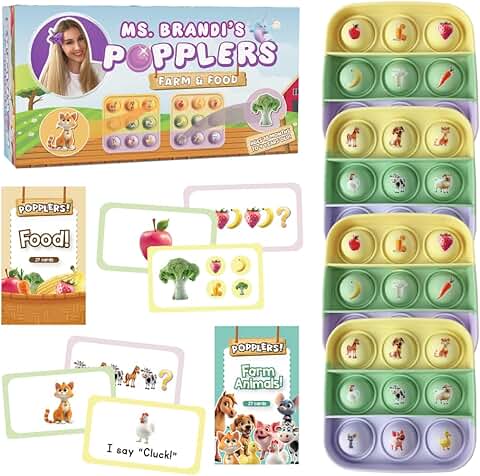 Educational Fidget Toy with Food and Farm Animals