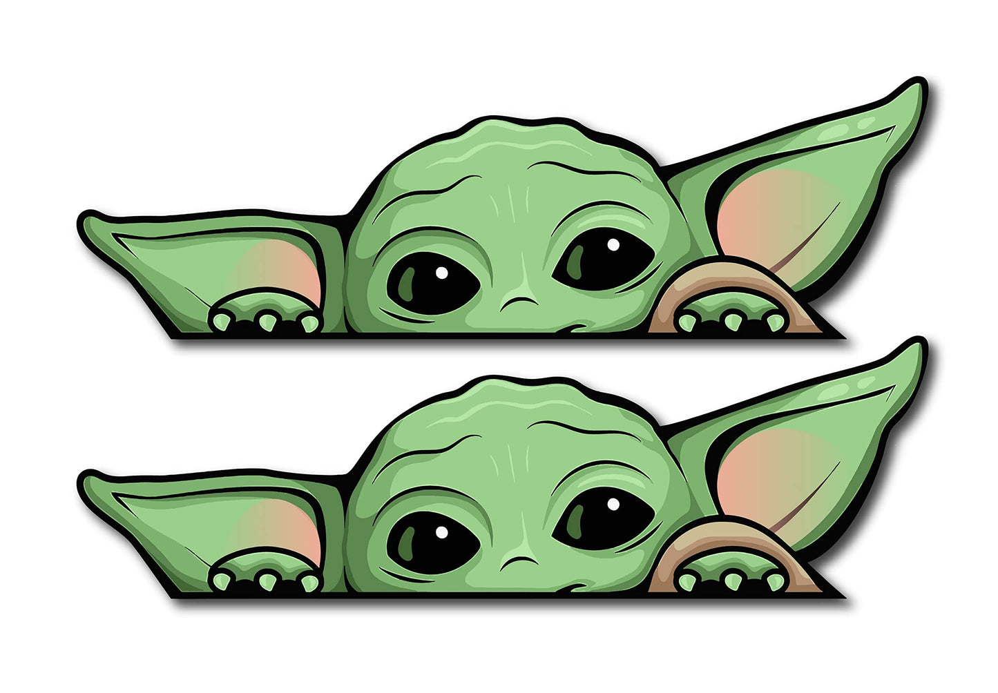 Yoda Sticker for Car, Water Bottle, Laptop, Mirror