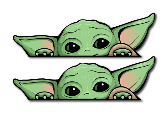 Yoda Sticker for Car, Water Bottle, Laptop, Mirror