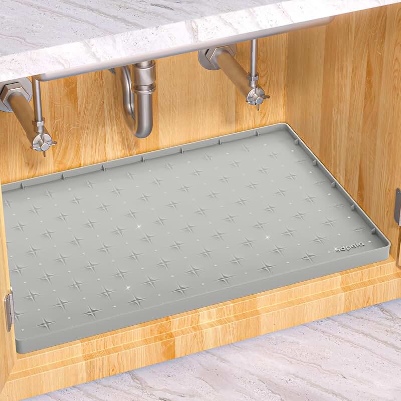 Under Sink Mat for 25x19 Inch Cabinets