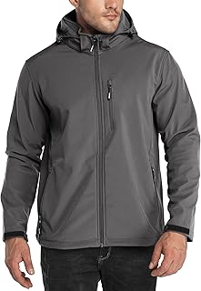 Men's Lightweight Fleece-Lined Water-Resistant Softshell Jacket