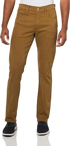 Men's Athletic Straight Brushed Twill Pants