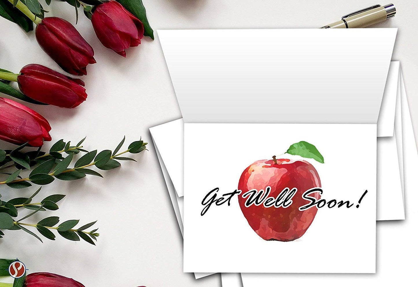 Blank White Greeting Cards Set with Envelopes, 50 Pack