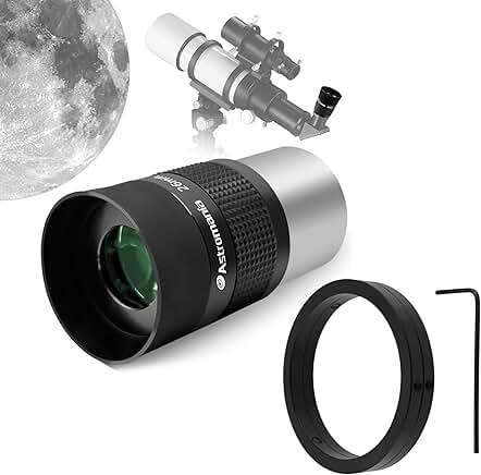 2-inch Parfocal Eyepiece Ring and Kellner 55° Eyepiece Bundle