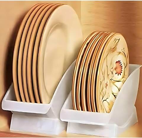 10-Inch Vertical Plate Holder for Cabinet Storage