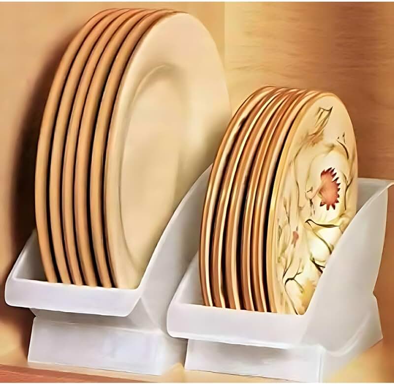 10-Inch Vertical Plate Holder for Cabinet Storage