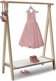 Child's Clothing Rack with Storage Shelf