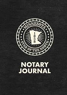 Minnesota Notary Log Book for Public Notarizations