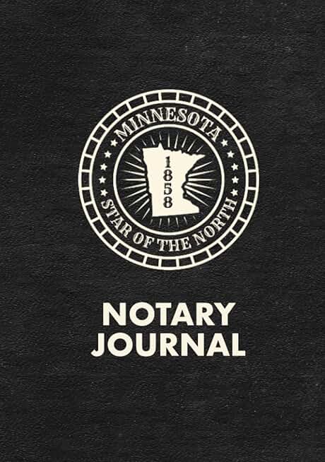Minnesota Notary Log Book for Public Notarizations