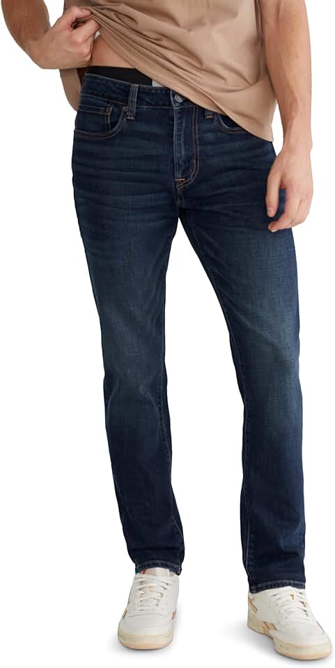 Men's Regular Fit Dark Wash Jeans 30x32