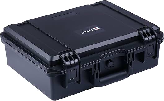 Waterproof Hard Case with Custom Foam, 14.96x11.02x5.3 in