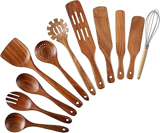 11-Piece Wooden Kitchen Utensil Set